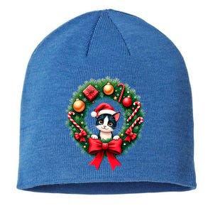 Funny Cat Santa Advent Crown Christmas Cats Lover Cat Mom Meaningful Gift Sustainable Beanie