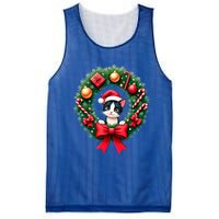 Funny Cat Santa Advent Crown Christmas Cats Lover Cat Mom Meaningful Gift Mesh Reversible Basketball Jersey Tank