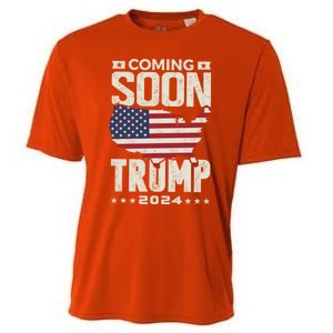 Funny Coming Soon Donald Trump 2024 Political Rally Cute Gift Cooling Performance Crew T-Shirt