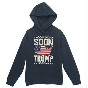 Funny Coming Soon Donald Trump 2024 Political Rally Cute Gift Urban Pullover Hoodie