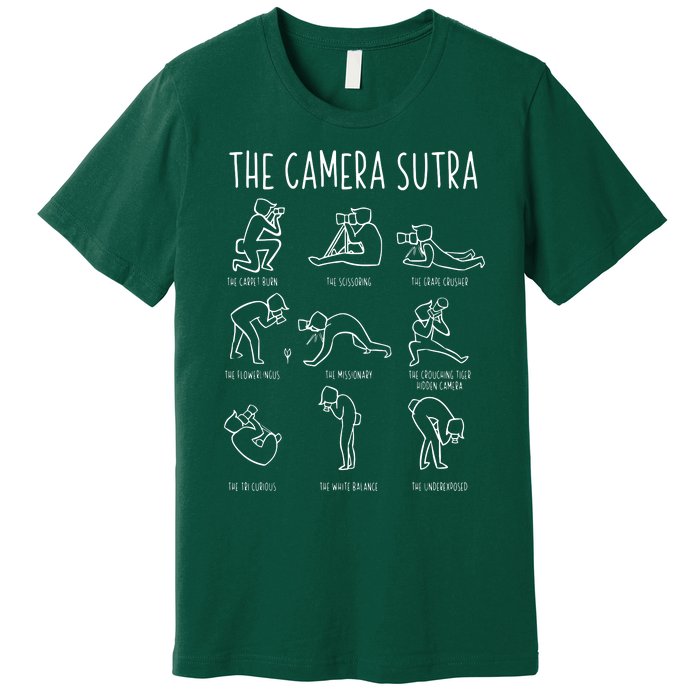 Funny Camera Sutra Photographer Photography Gift Men Women Premium T-Shirt