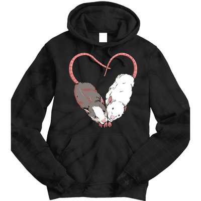 Funny Cute Small Rodent Pet Happy Heart Love Rat Lovers Tie Dye Hoodie