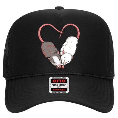Funny Cute Small Rodent Pet Happy Heart Love Rat Lovers Trucker Hat