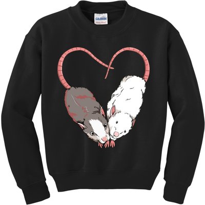 Funny Cute Small Rodent Pet Happy Heart Love Rat Lovers Kids Sweatshirt