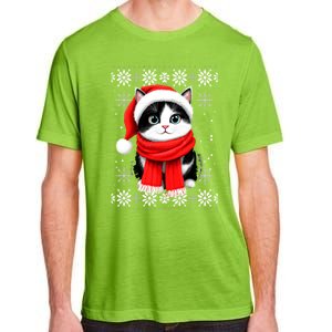 Funny Cat Santa Christmas Ugly Cats Lover Cat Mom Cute Gift Adult ChromaSoft Performance T-Shirt