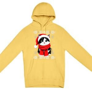 Funny Cat Santa Christmas Ugly Cats Lover Cat Mom Cute Gift Premium Pullover Hoodie