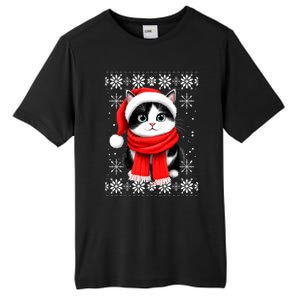 Funny Cat Santa Christmas Ugly Cats Lover Cat Mom Cute Gift Tall Fusion ChromaSoft Performance T-Shirt