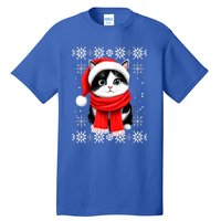 Funny Cat Santa Christmas Ugly Cats Lover Cat Mom Cute Gift Tall T-Shirt