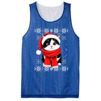 Funny Cat Santa Christmas Ugly Cats Lover Cat Mom Cute Gift Mesh Reversible Basketball Jersey Tank