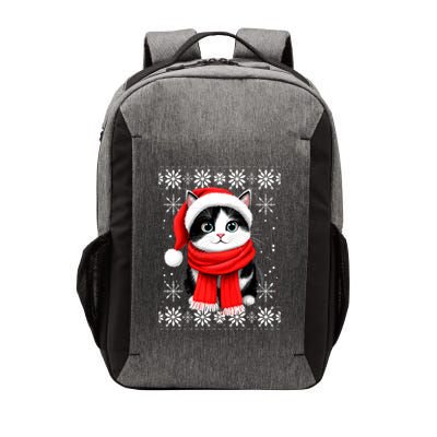 Funny Cat Santa Christmas Ugly Cats Lover Cat Mom Cute Gift Vector Backpack
