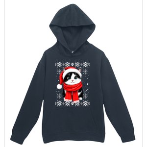 Funny Cat Santa Christmas Ugly Cats Lover Cat Mom Cute Gift Urban Pullover Hoodie