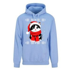 Funny Cat Santa Christmas Ugly Cats Lover Cat Mom Cute Gift Unisex Surf Hoodie