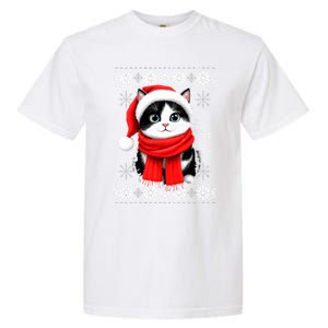 Funny Cat Santa Christmas Ugly Cats Lover Cat Mom Cute Gift Garment-Dyed Heavyweight T-Shirt