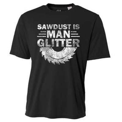 Funny Carpenter Sawdust Is Man Glitter Cooling Performance Crew T-Shirt