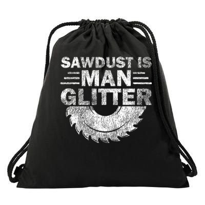 Funny Carpenter Sawdust Is Man Glitter Drawstring Bag