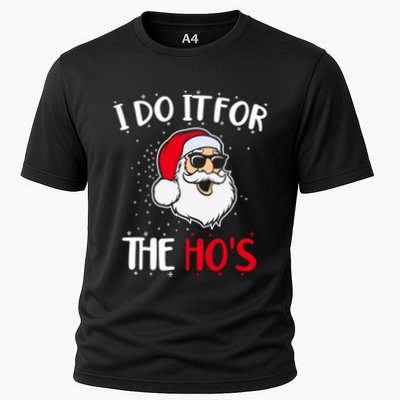 Funny Christmas Santa I Do It For The Hos Holiday Mood Cute Gift Performance Shirt
