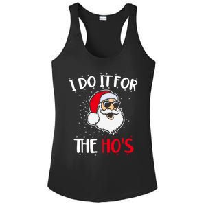 Funny Christmas Santa I Do It For The Hos Holiday Mood Cute Gift Ladies PosiCharge Competitor Racerback Tank