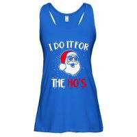 Funny Christmas Santa I Do It For The Hos Holiday Mood Cute Gift Ladies Essential Flowy Tank