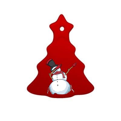 Funny Christmas Snow Dabbing Great Snow Xmas Gift Cute Gift Ceramic Tree Ornament