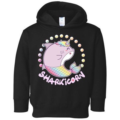Funny Cute Sharkicorn Shark Unicorn Toddler Hoodie