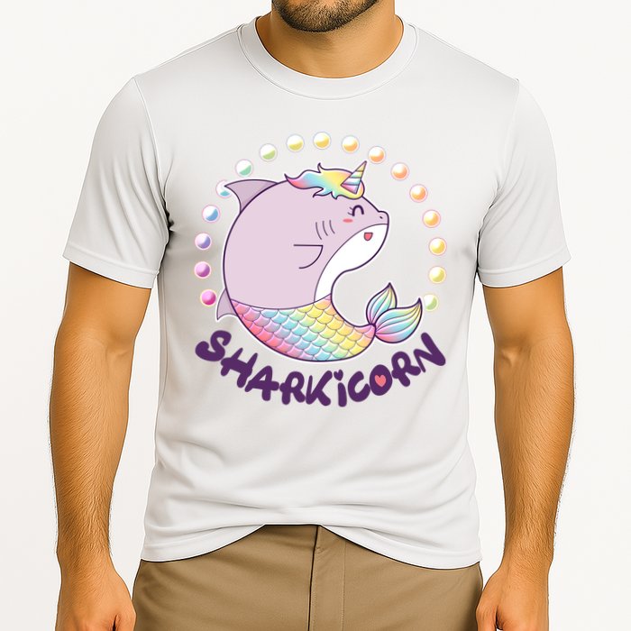 Funny Cute Sharkicorn Shark Unicorn Performance Shirt