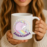 Funny Cute Sharkicorn Shark Unicorn Mug