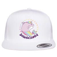 Funny Cute Sharkicorn Shark Unicorn Flatbill Hat