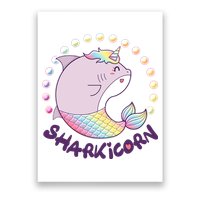 Funny Cute Sharkicorn Shark Unicorn Poster