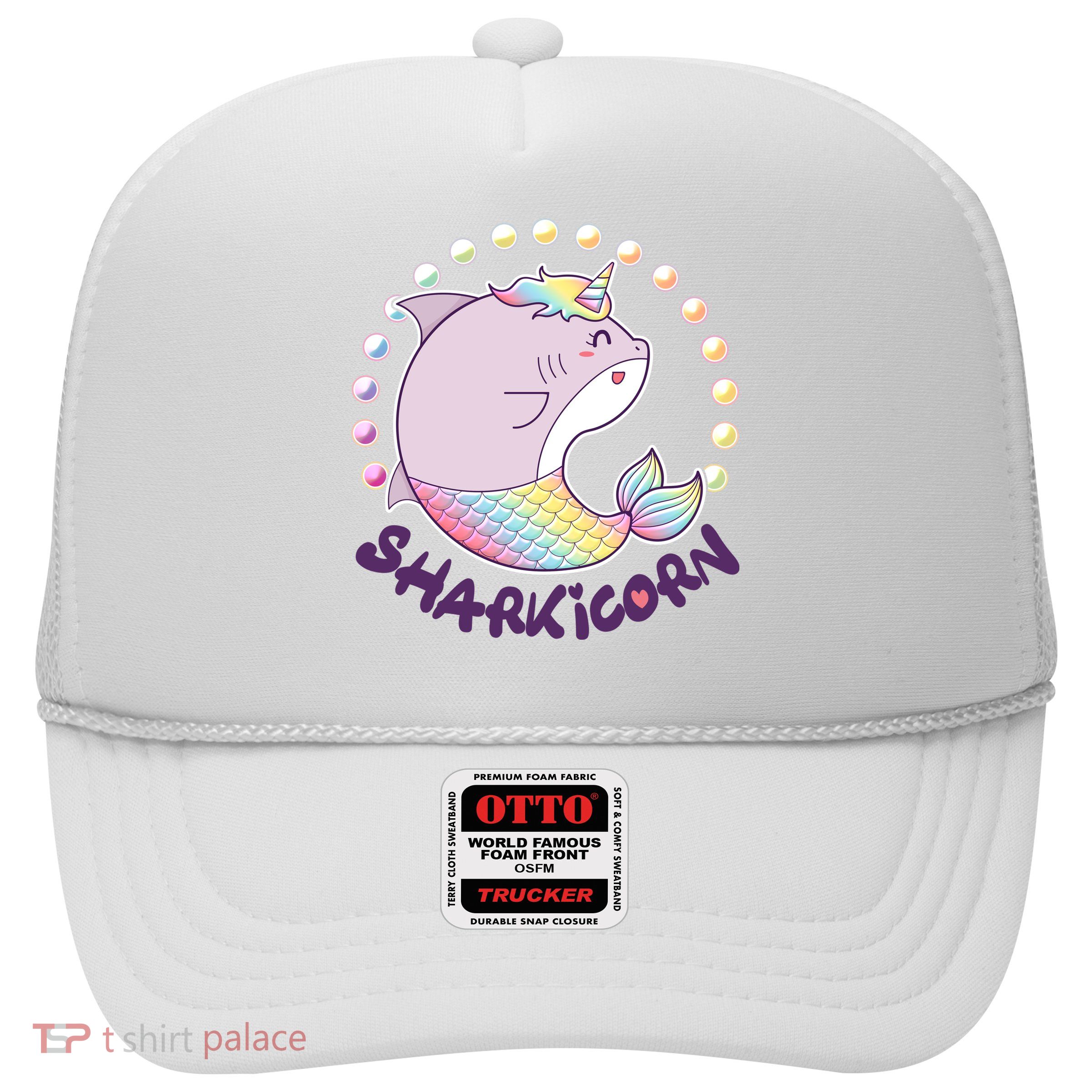 Funny Cute Sharkicorn Shark Unicorn Trucker Hat