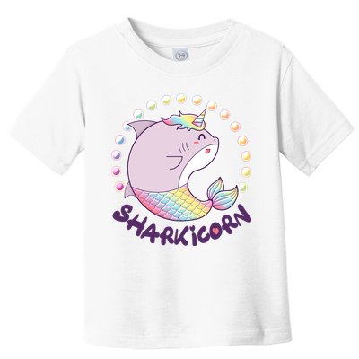 Funny Cute Sharkicorn Shark Unicorn Toddler T-Shirt