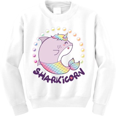 Funny Cute Sharkicorn Shark Unicorn Kids Sweatshirt