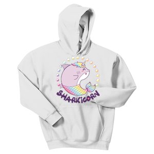 Funny Cute Sharkicorn Shark Unicorn Kids Hoodie