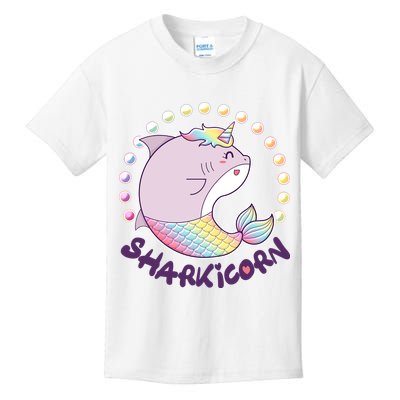 Funny Cute Sharkicorn Shark Unicorn Kids T-Shirt