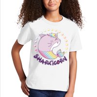 Funny Cute Sharkicorn Shark Unicorn Kids T-Shirt