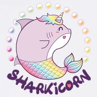 Funny Cute Sharkicorn Shark Unicorn Kids T-Shirt