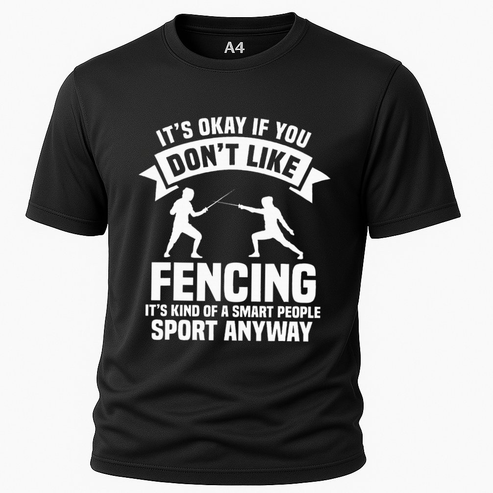 Fencing Combat Sport Fence Foil Epee Sabre Sword Fencer Cooling Performance Crew T-Shirt