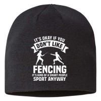 Fencing Combat Sport Fence Foil Epee Sabre Sword Fencer Sustainable Beanie