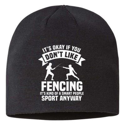 Fencing Combat Sport Fence Foil Epee Sabre Sword Fencer Sustainable Beanie