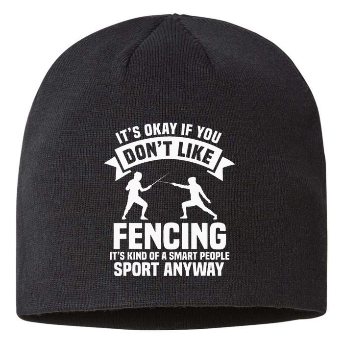 Fencing Combat Sport Fence Foil Epee Sabre Sword Fencer Sustainable Beanie