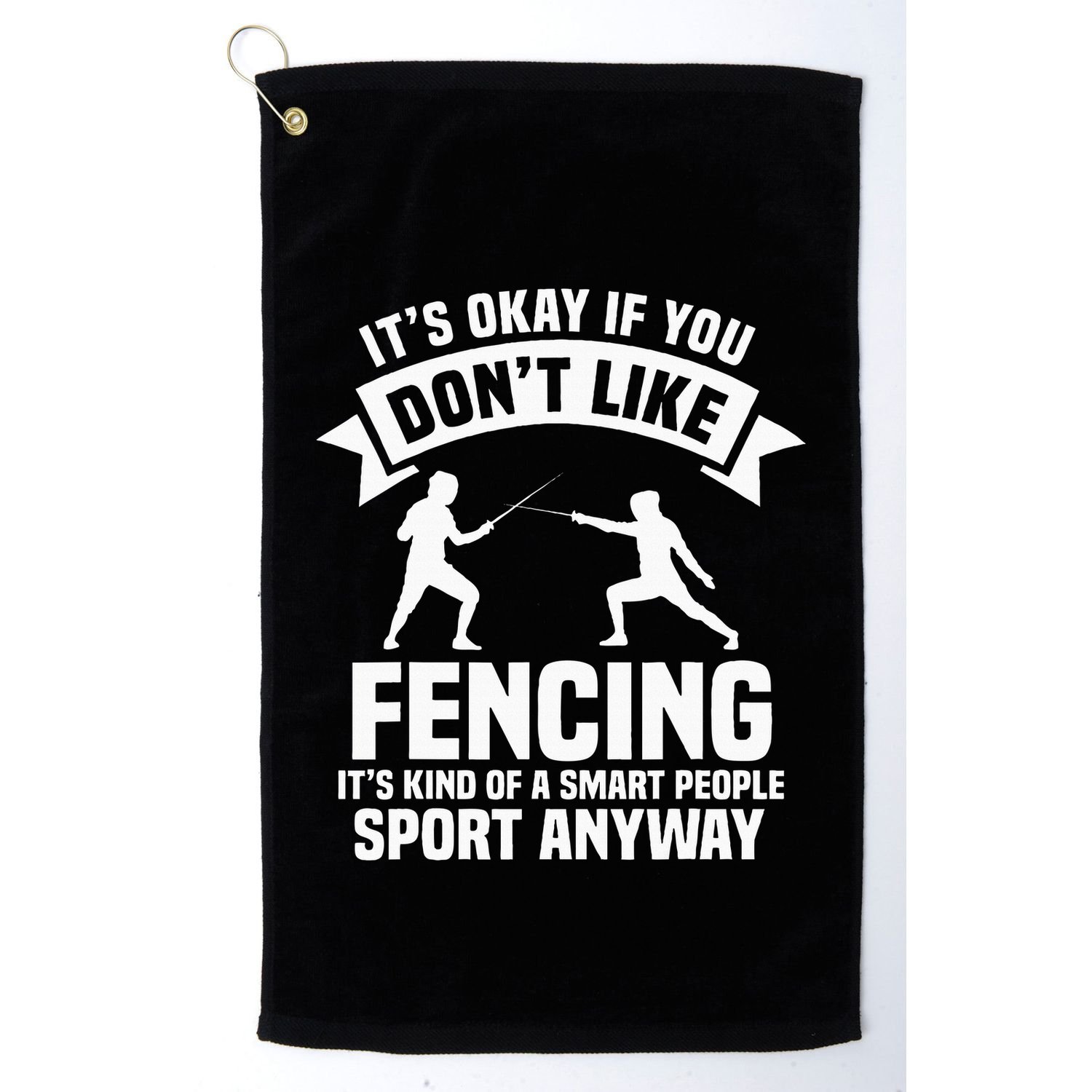 Fencing Combat Sport Fence Foil Epee Sabre Sword Fencer Golf Towel