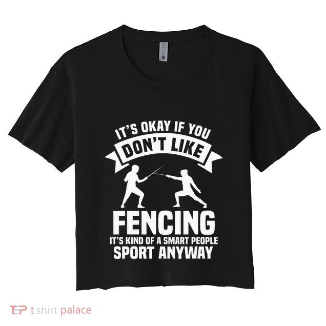 Fencing Combat Sport Fence Foil Epee Sabre Sword Fencer Crop Top