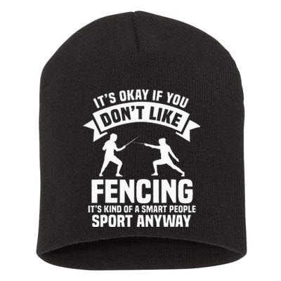 Fencing Combat Sport Fence Foil Epee Sabre Sword Fencer Short Acrylic Beanie