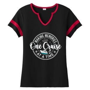 Family Cruise Shirp , Cruising Trip Ladies Halftime Notch Neck Tee