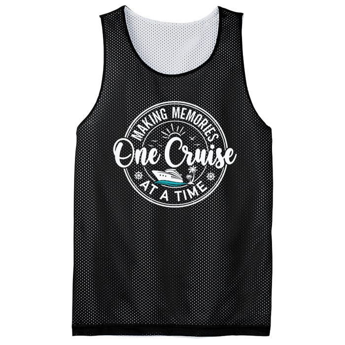 Family Cruise Shirp , Cruising Trip Mesh Reversible Basketball Jersey Tank