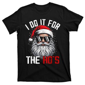 Funny Christmas Santa Claus I Do It For The Hos Cute Xmas T-Shirt