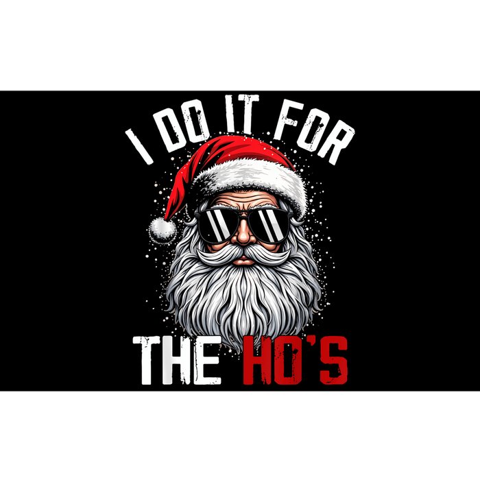 Funny Christmas Santa Claus I Do It For The Hos Cute Xmas Bumper Sticker