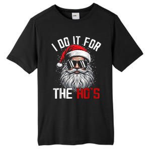 Funny Christmas Santa Claus I Do It For The Hos Cute Xmas Tall Fusion ChromaSoft Performance T-Shirt