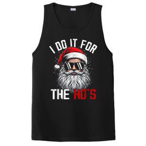 Funny Christmas Santa Claus I Do It For The Hos Cute Xmas PosiCharge Competitor Tank