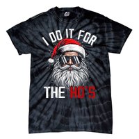 Funny Christmas Santa Claus I Do It For The Hos Cute Xmas Tie-Dye T-Shirt