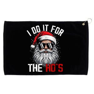 Funny Christmas Santa Claus I Do It For The Hos Cute Xmas Grommeted Golf Towel